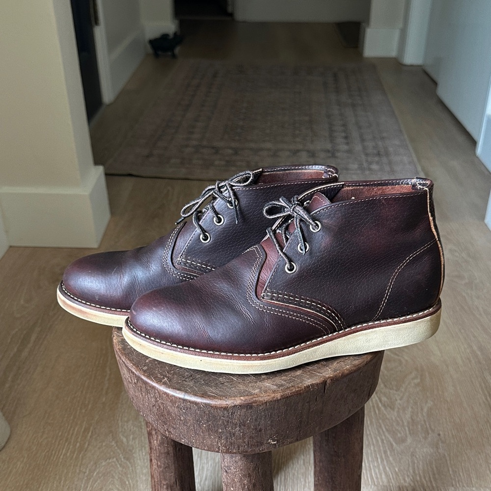 Red Wing Shoes Dark Brown Chukka Boots 3141